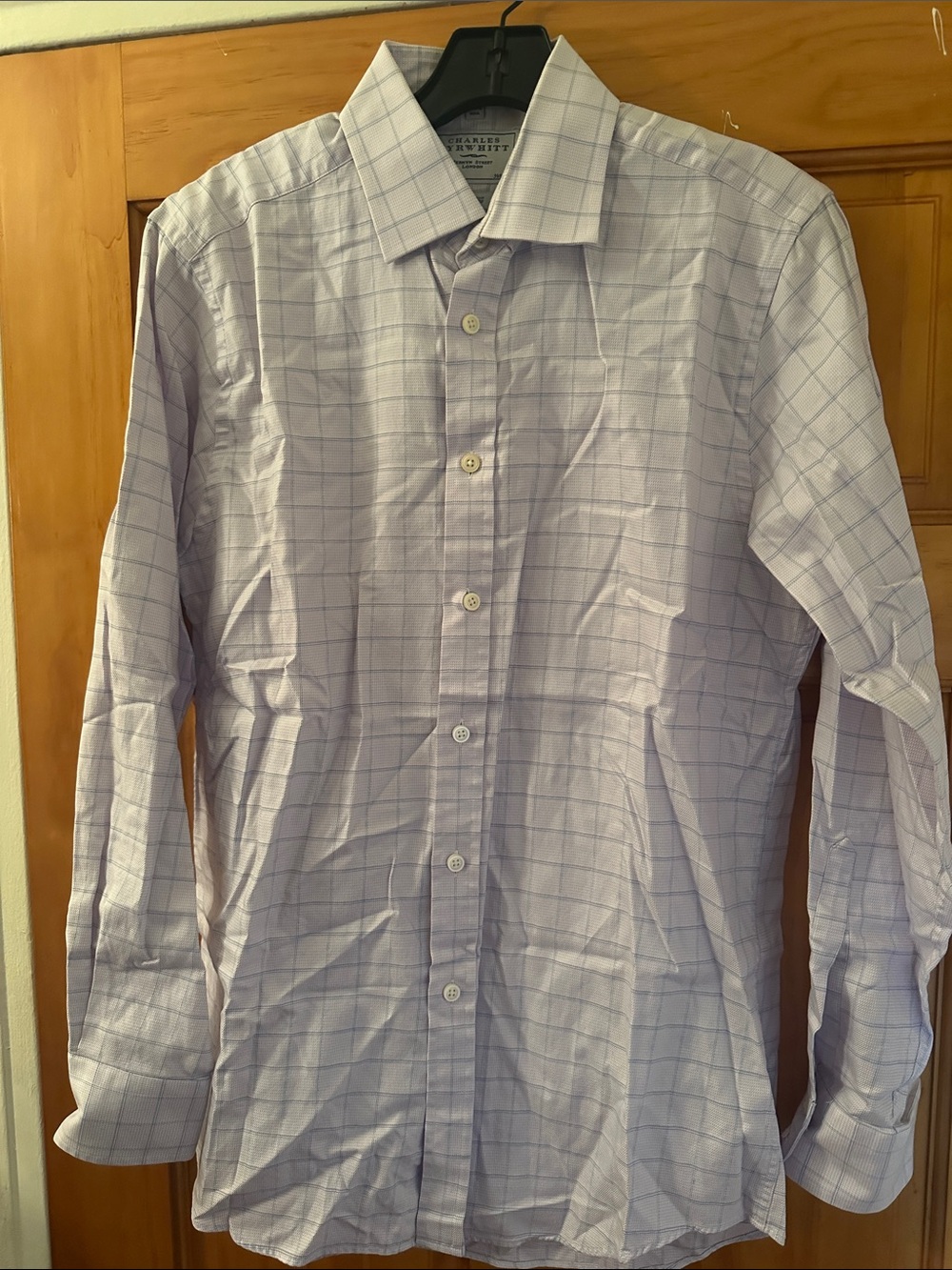 Charles Tyrwhitt Lavender Windowpane Dress Shirt